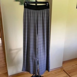 Black & White Wide Leg Pants